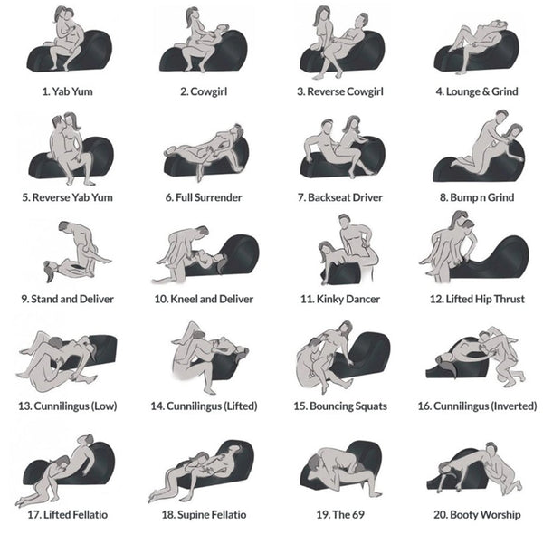 Kinky Couch Sex Chaise Lounge w Pillows