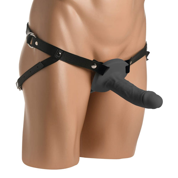 2" Erection Realistic Sheath Black with Adjustable Harness