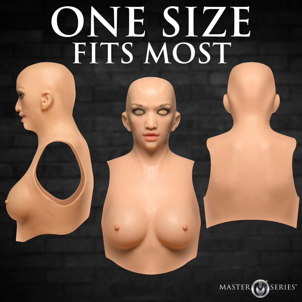 Sexy Skin Suit Silicone Head, Face & C Cup Breasts