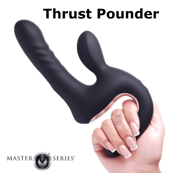 Thrust Pounder Thrusting Silicone Vibrator