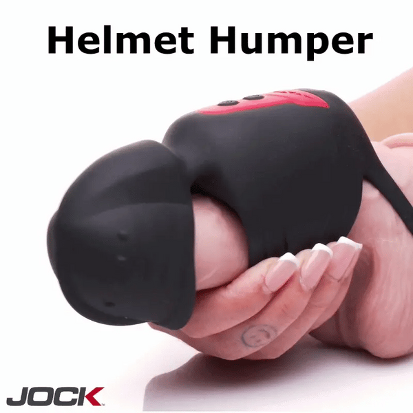 Helmet Humper Gyrating & Vibrating Silicone Masturbator