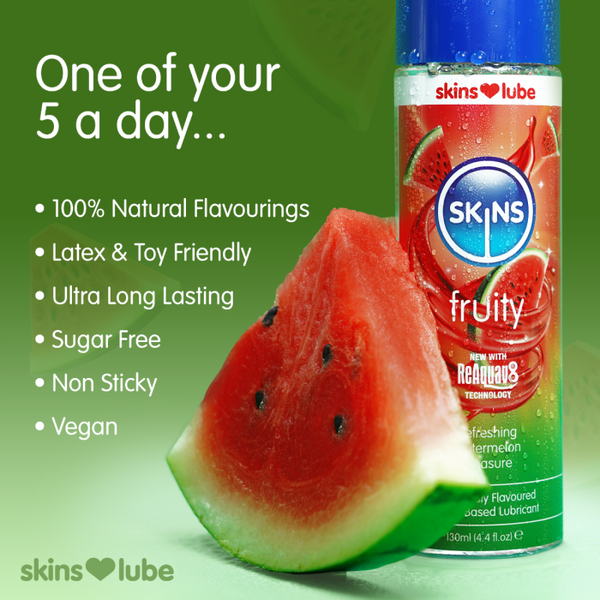 Skins Watermelon Water Based Lubricant 4.4 fl oz