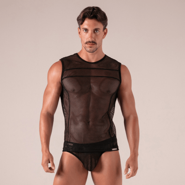 Absolu Male Seduction Mesh Tank Top XS/S