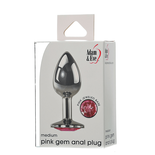 Adam & Eve Pink Gem Anal Plug Medium