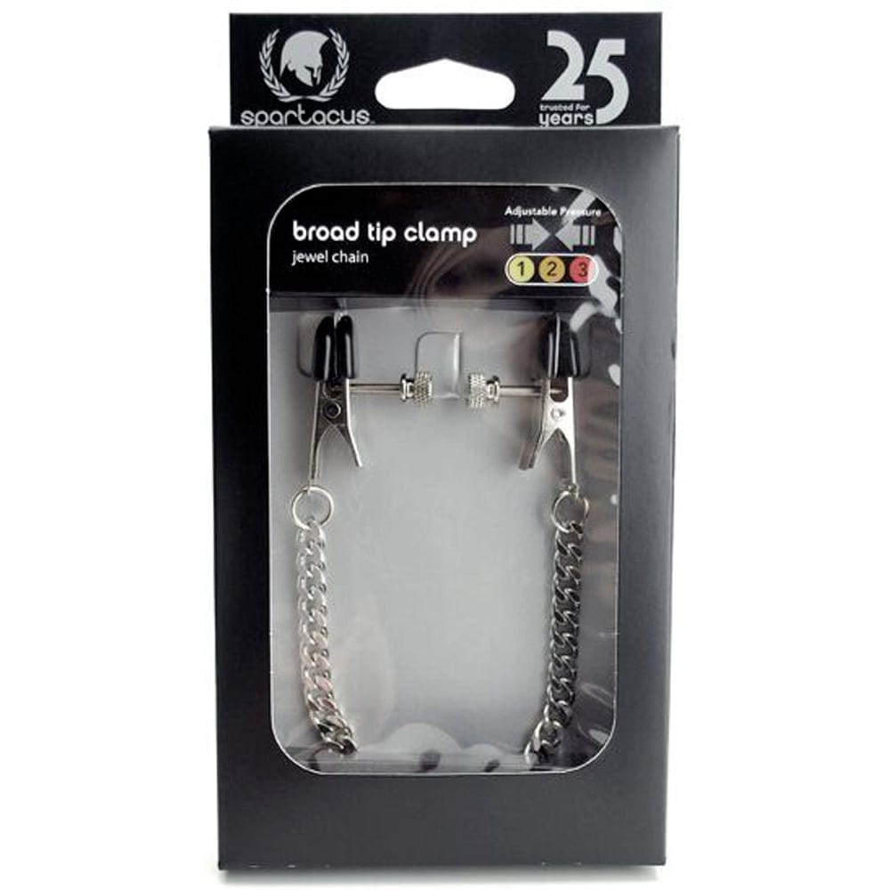 Adjustable Broad Tip Clamps- Jewel Chain