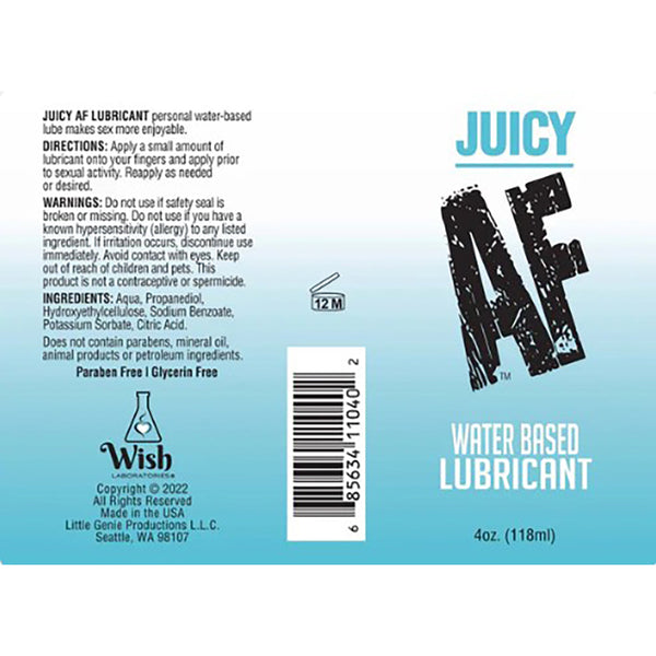 Juicy AF Water-Based Lubricant 118mL