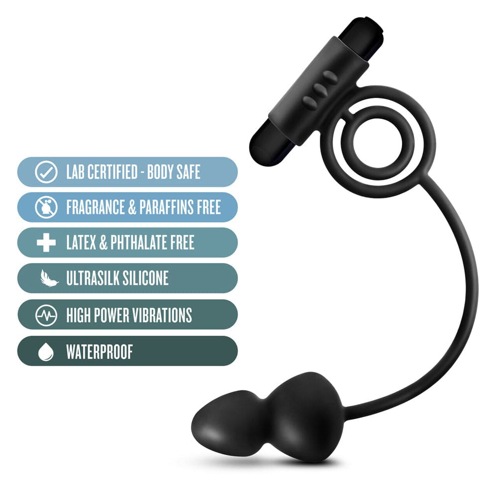 Anal Adventures - Anal Plug with Vibrating Cock Ring