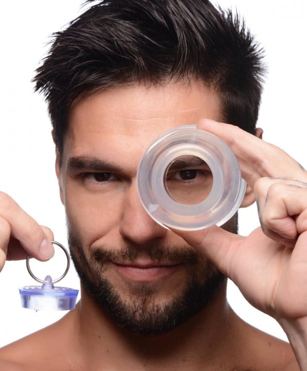 Ass Bung Hollow Anal Dilator w Plug - Lg