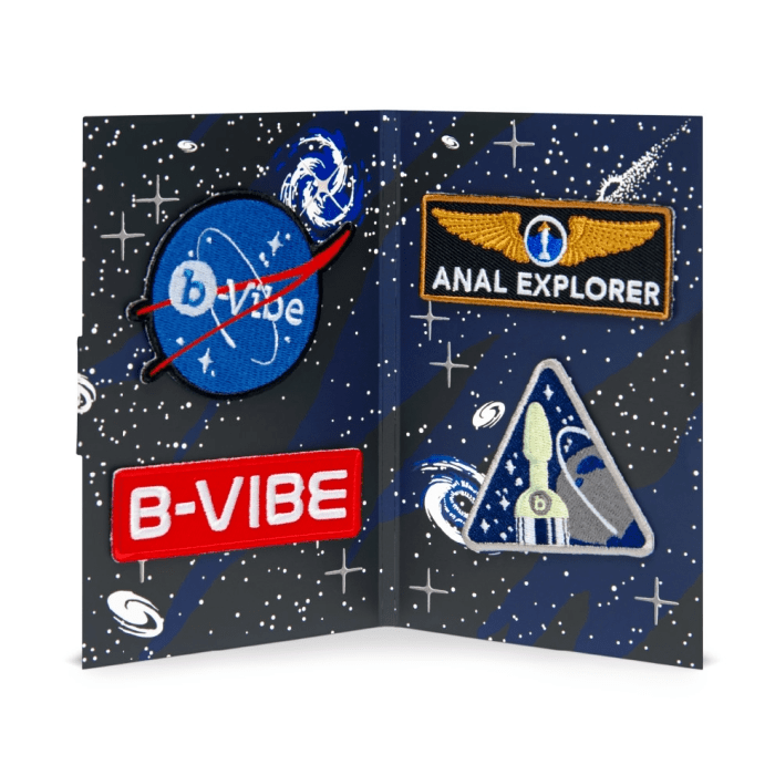 B-Vibe ASStronaut Glow-in-Dark Butt Play Set - Anal Plug Set