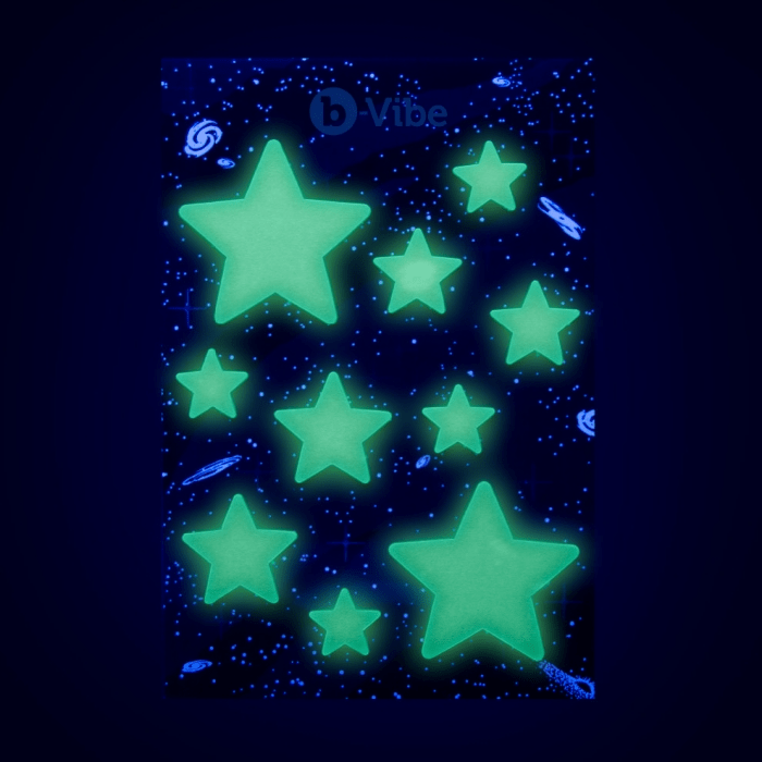 B-Vibe ASStronaut Glow-in-Dark Butt Play Set - Anal Plug Set