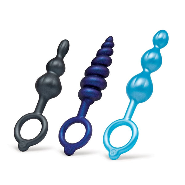 B-Vibe Beaded Butties Bundle 3-Piece Anal Plug Set