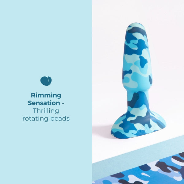 b-Vibe Camo Rimming Plug 2 – Rotating and Vibrating Plug