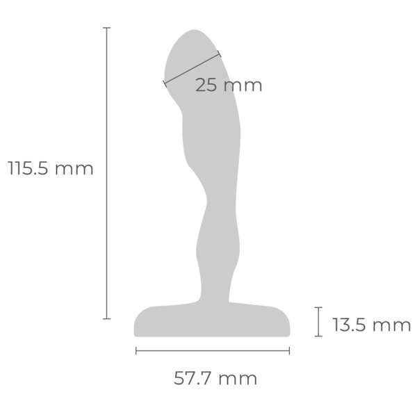 B-Vibe Prostate Plug - Anal Plug - Stainless Steel