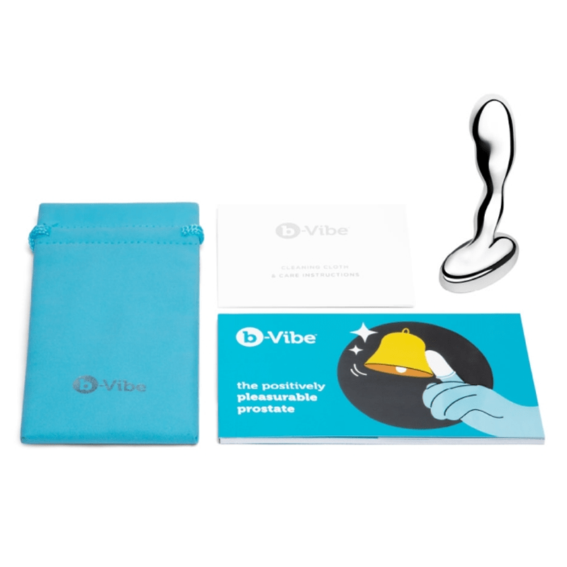 B-Vibe Prostate Plug - Anal Plug - Stainless Steel
