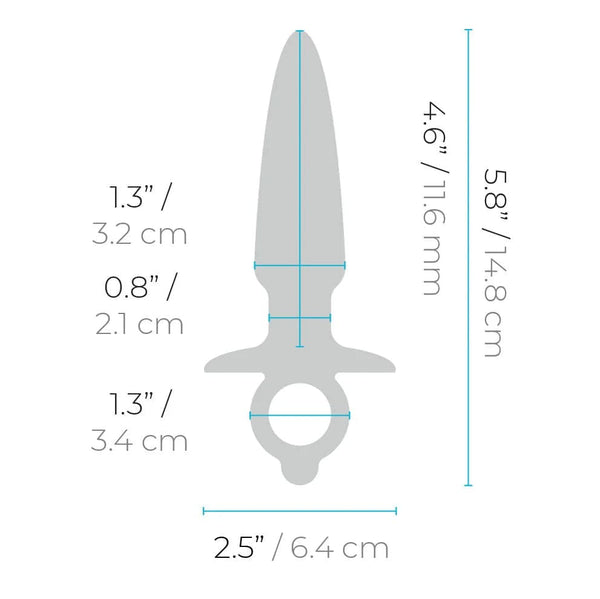 B-Vibe Sleek Tapered Silicone Anal Plug