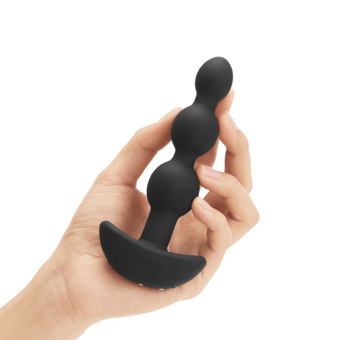 B-Vibe Triplet Anal Beads - Black