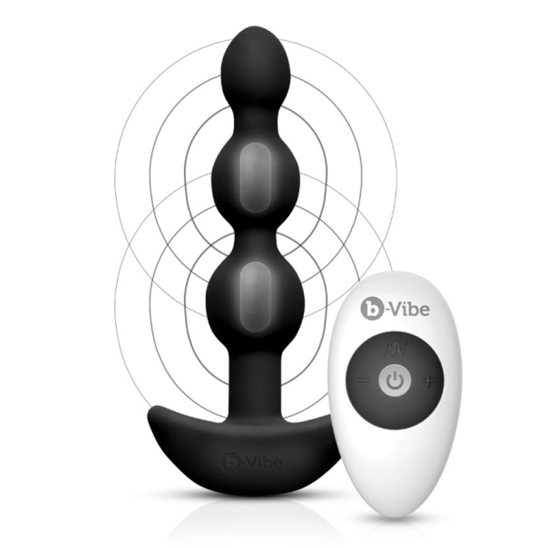 B-Vibe Triplet Anal Beads - Black