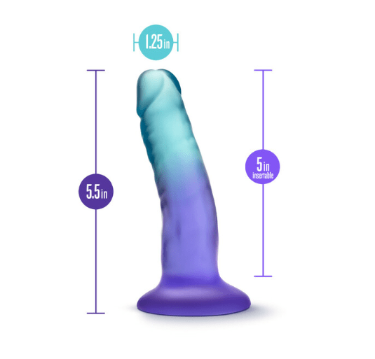 B Yours Morning Dew - 5" Dildo Sapphire