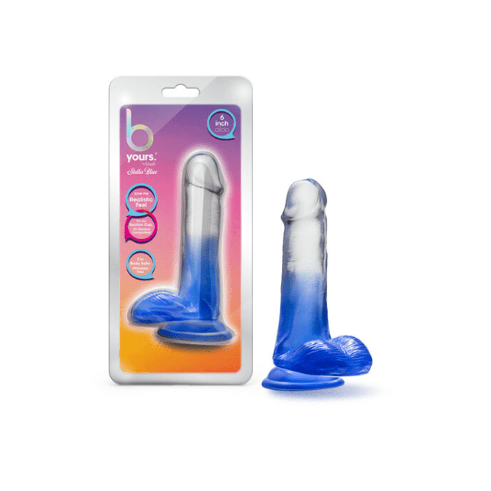 B Yours Stella Blue - 7" Dildo - Blue