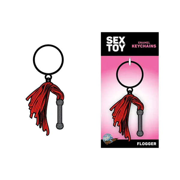 Flogger Enamel Keychain *