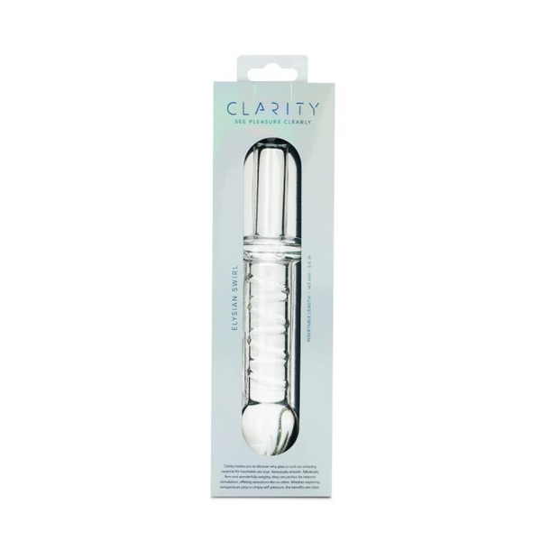 Clarity - Glass Dildo - Elysian Swirl