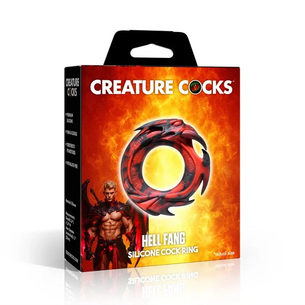 Hell Fang Silicone Cock Ring