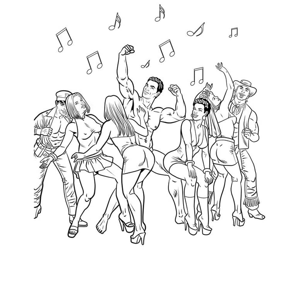 Bachelorette Party Colouring Book