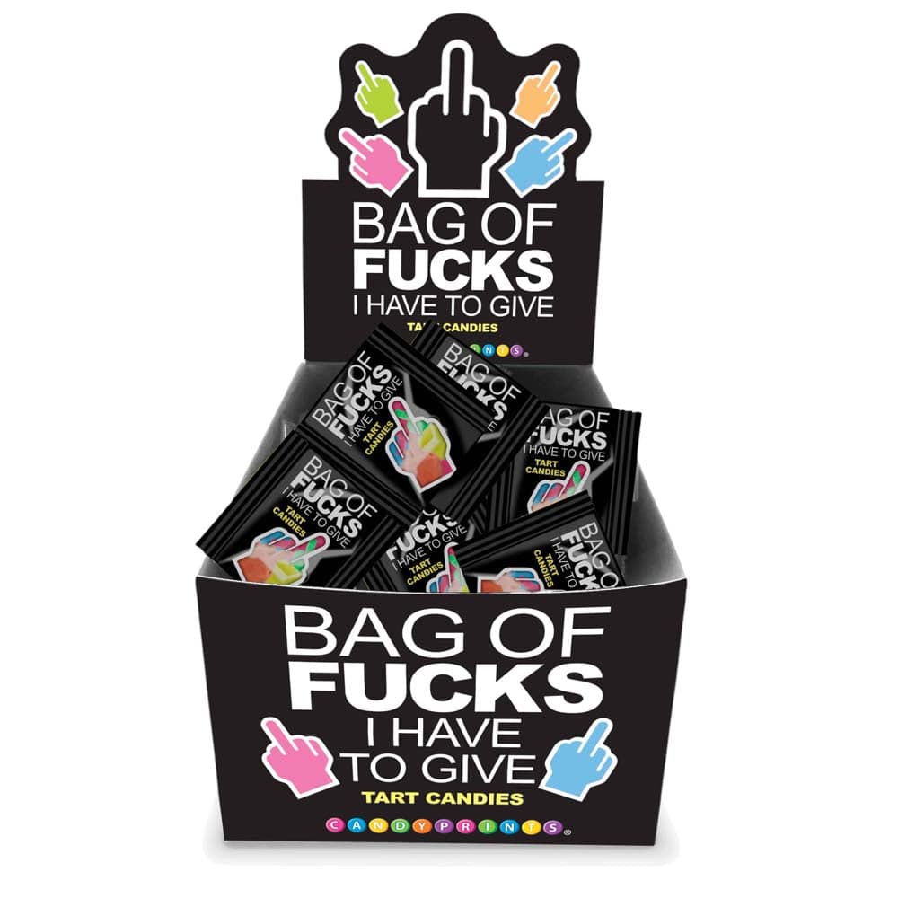 "Bag of Fucks I Have to Give" candies Display of 100