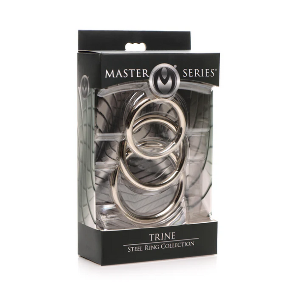 MS Trine Steel Ring Set