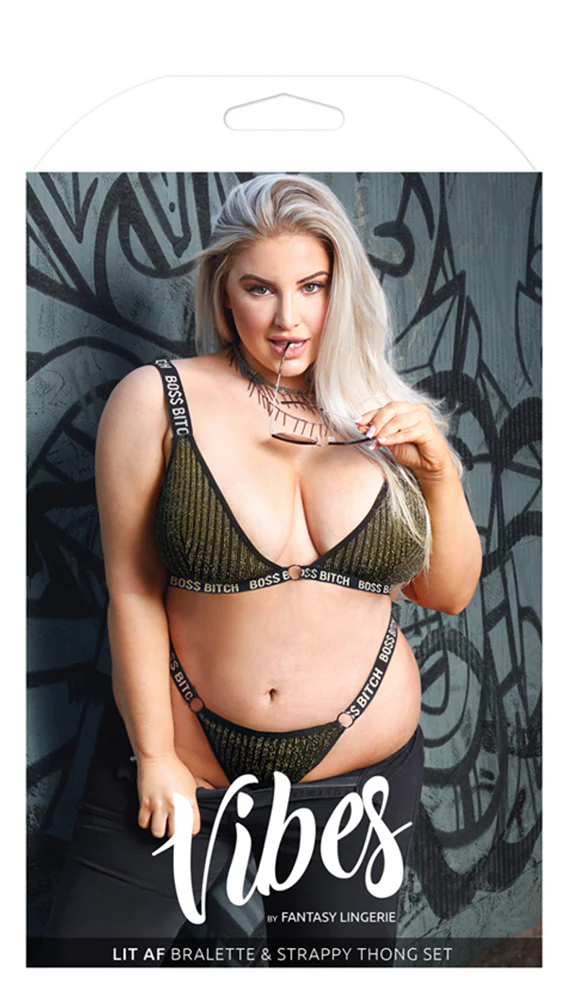 BOSS Bitch Bralette & Thong Panty Set