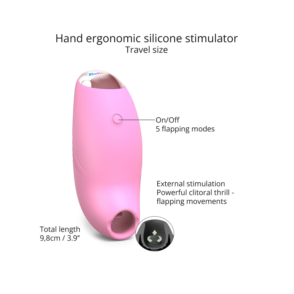 Believer - Pink Passion - Clitoral Stimulator