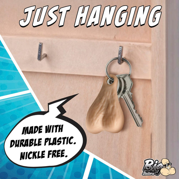 Big Ballers Big Nuts Keychain - Light