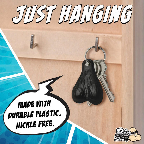 Big Nuts Keychain - Black