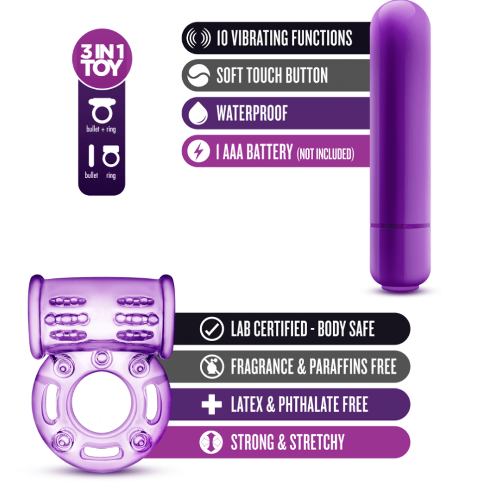 Blush Couples Play Vibrating Cock Ring