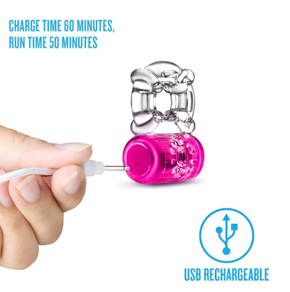 Blush Play With Me Pleaser Rechargeable Vibrating Cock Ring