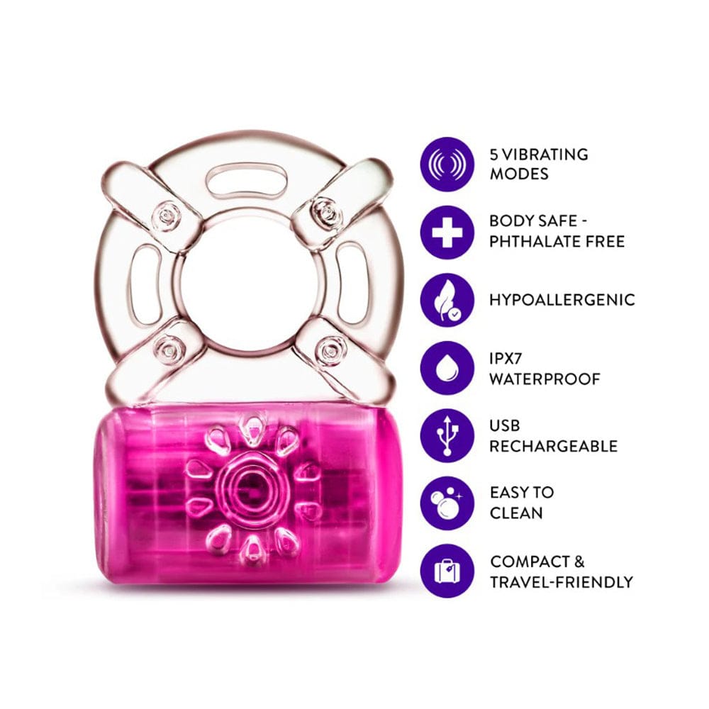 Blush Play With Me Pleaser Rechargeable Vibrating Cock Ring