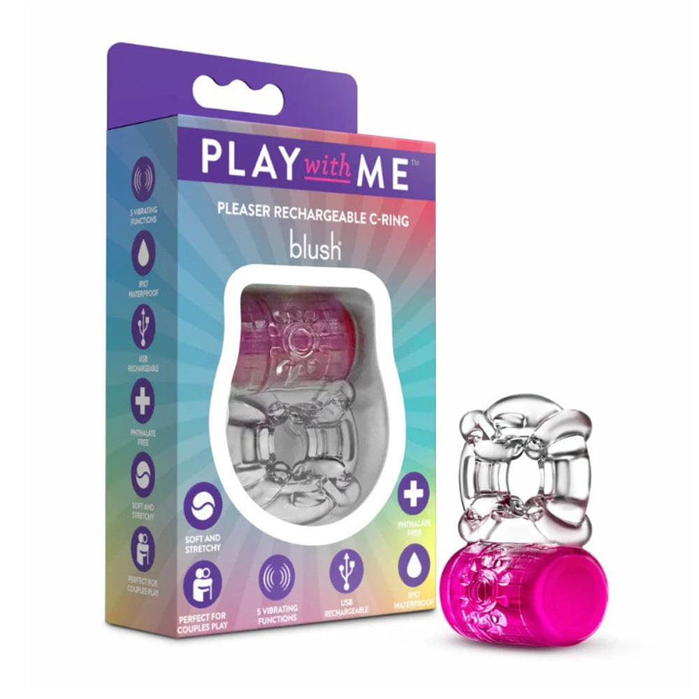 Blush Play With Me Pleaser Rechargeable Vibrating Cock Ring