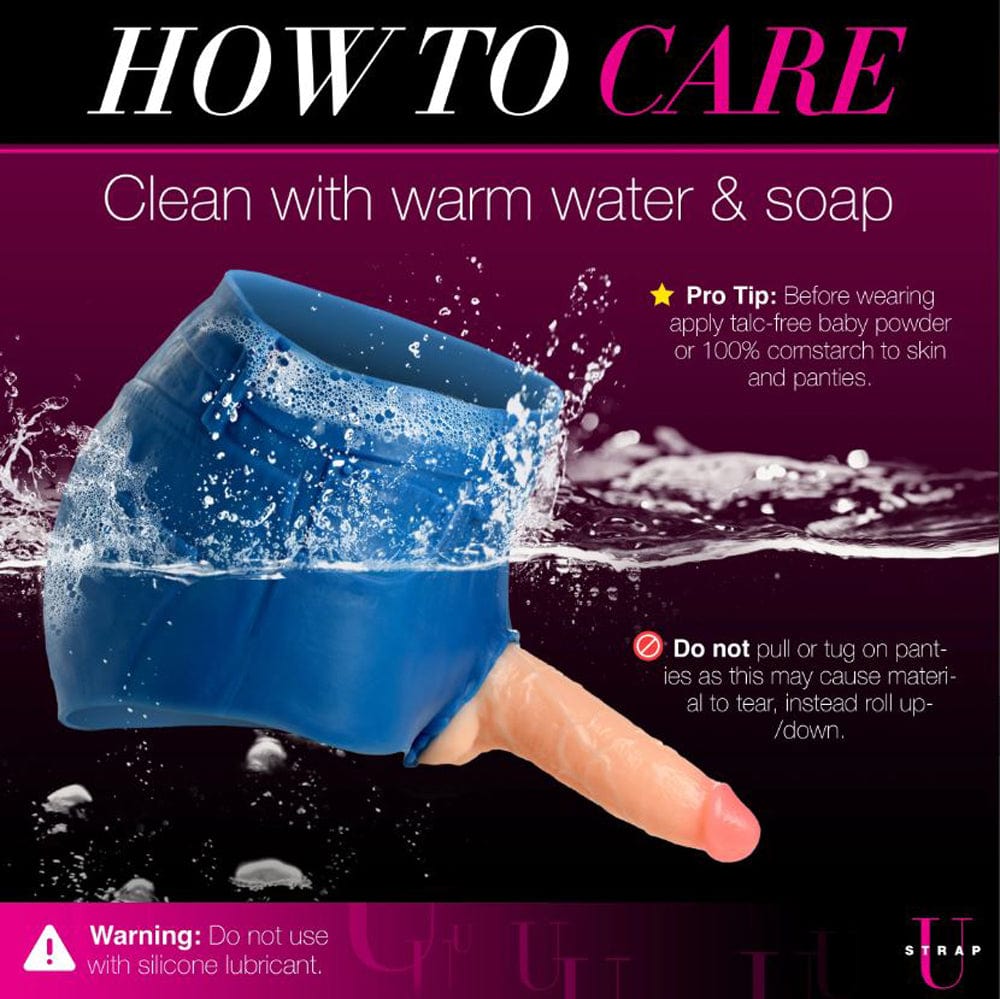 Booty Shorts 6" Dildo Silicone S/O Large