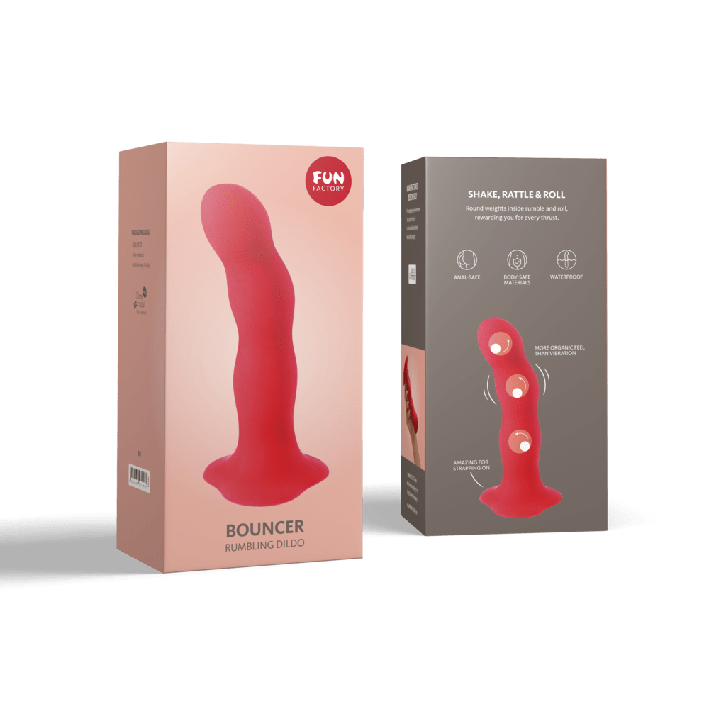 Bouncer Rumbling Dildo - Suction Cup Base