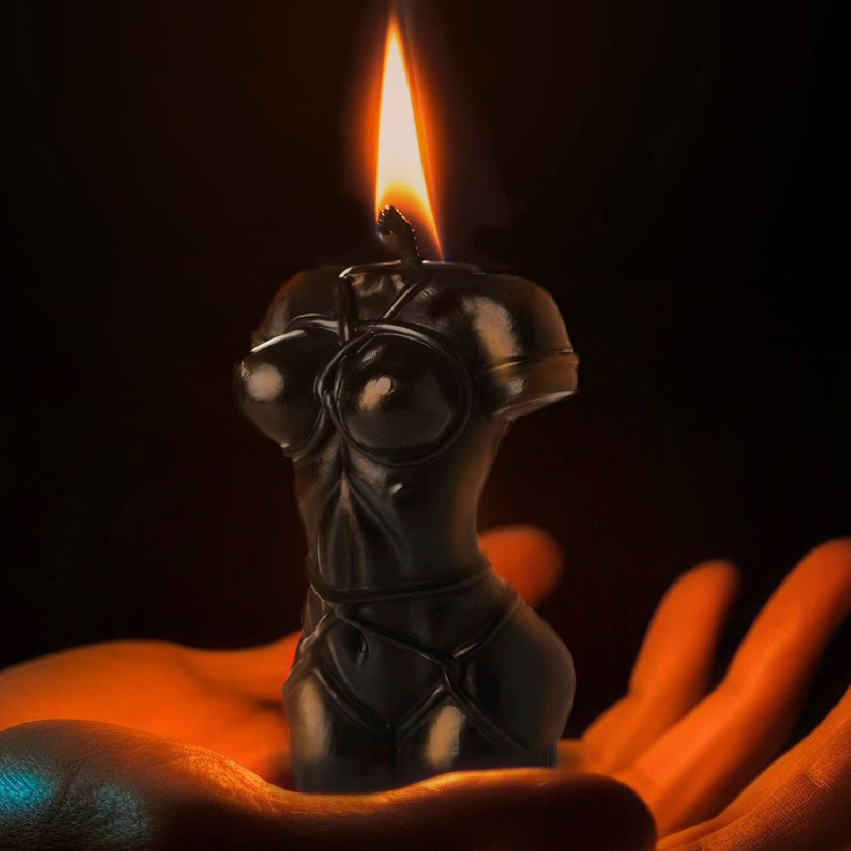 Bound Goddess Drip Candle - Black