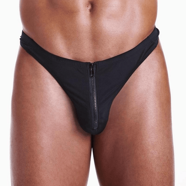 BoyzTown Fundies Black Unzip Thong