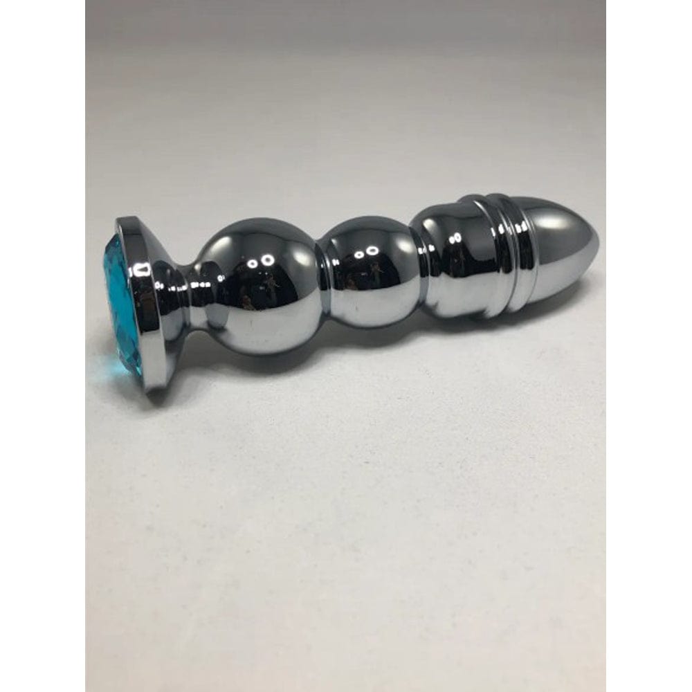 Butt Plug Bud Bullet - Large with Blue Gem