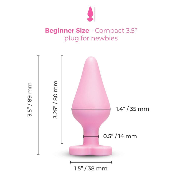 Butties b-Mine Heart Base Silicone Butt Plug