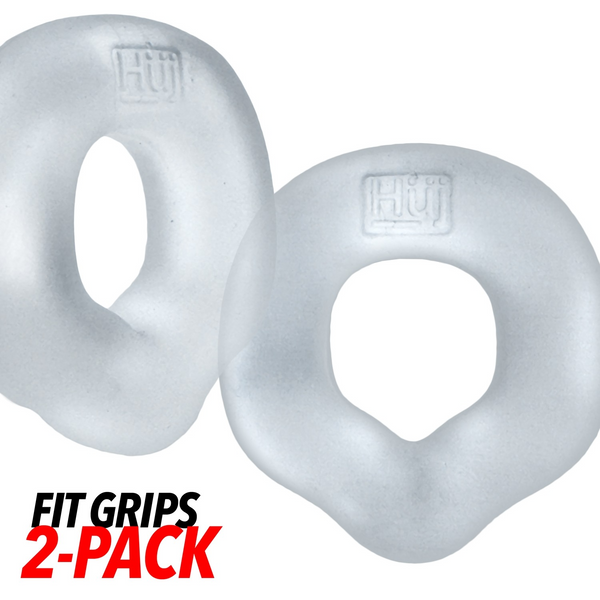 Hünkyjunk FIT GRIPS Clear Ergo-Fit Cock Rings 2-Pack