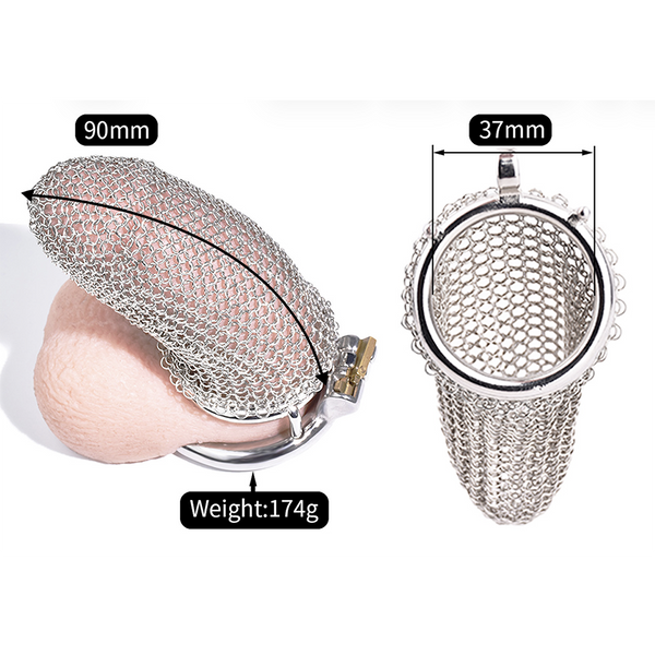 MESH CHAIN Chastity CAGE 45mm