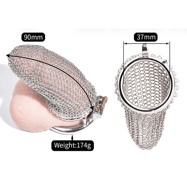 MESH CHAIN Chastity CAGE 45mm