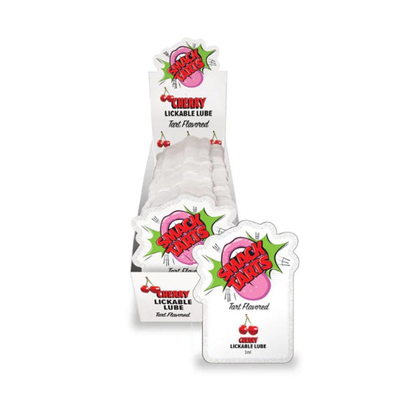 SMACK Tarts - Lickable Flavored Lubricant - Cherry 3ML Pouch Display of 36 🍒