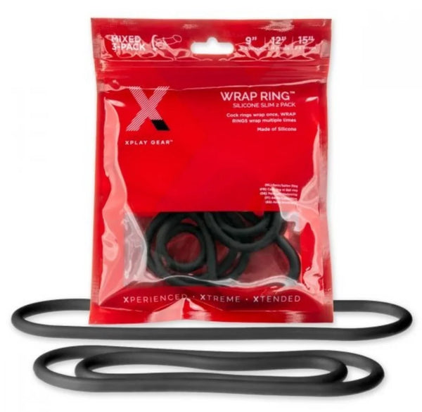 Xplay Silicone Slim Wrap Ring 9, 12, 15 3-pack