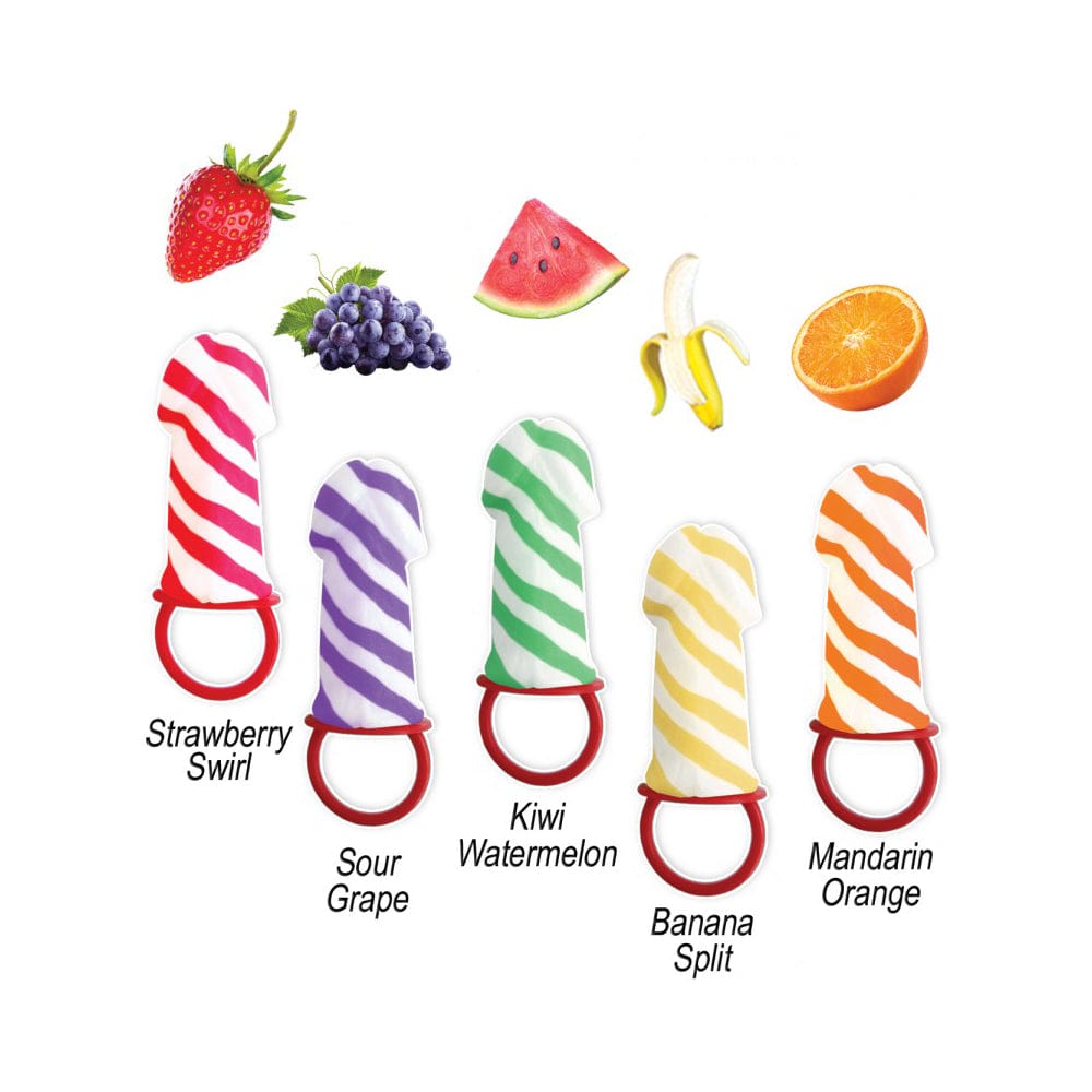 Candy Stripers Pecker Ring Pops 144pc