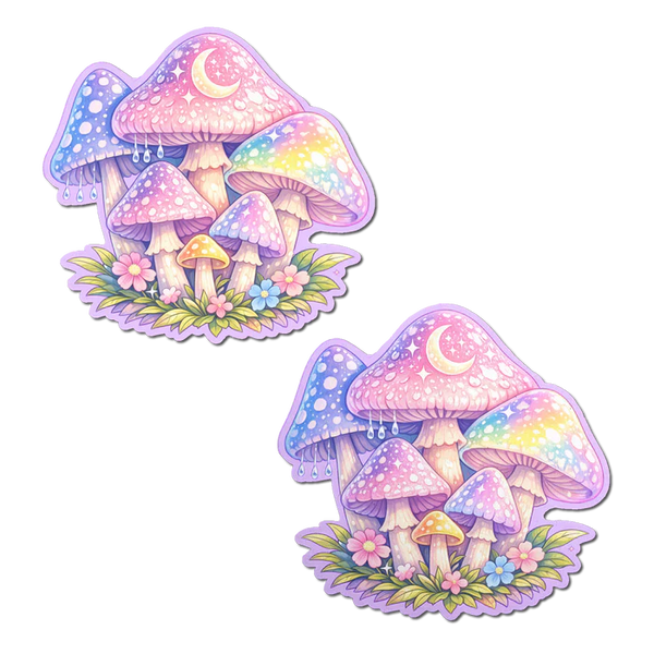 Pastel Celestial Fairycore Mushroom Breast Pasties